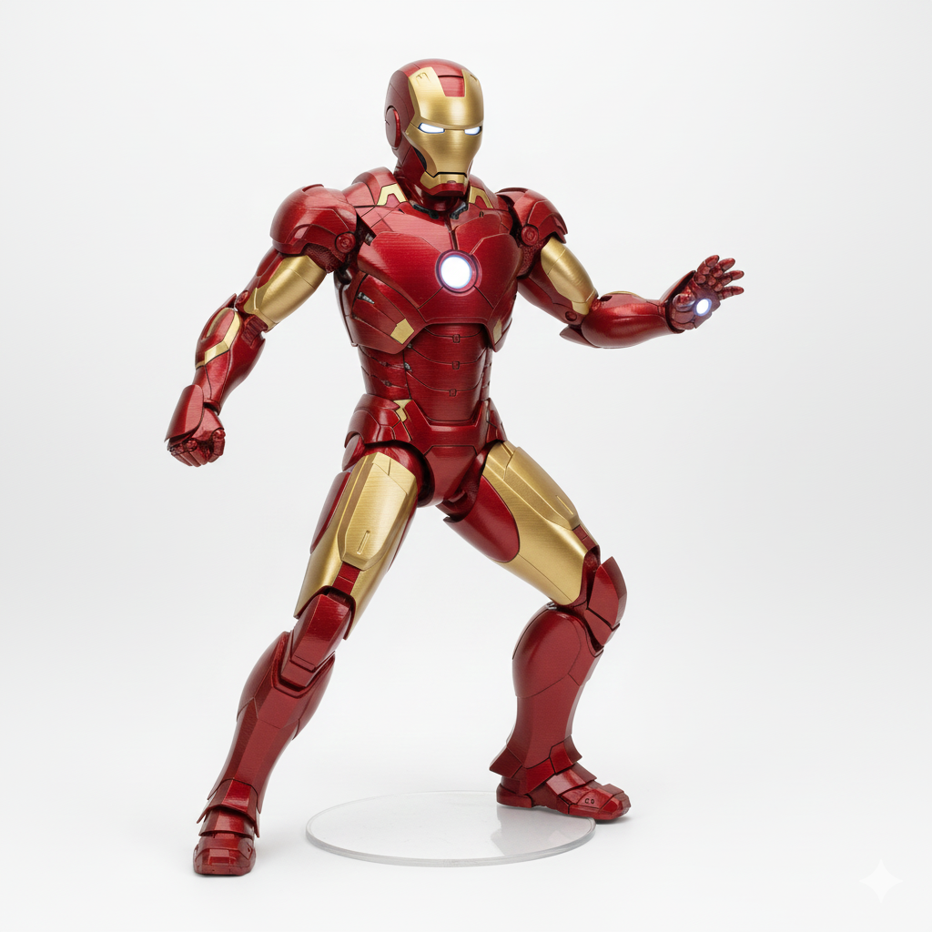 Iron Man 3D Printed Collectible Action Figure | Rareview Lab